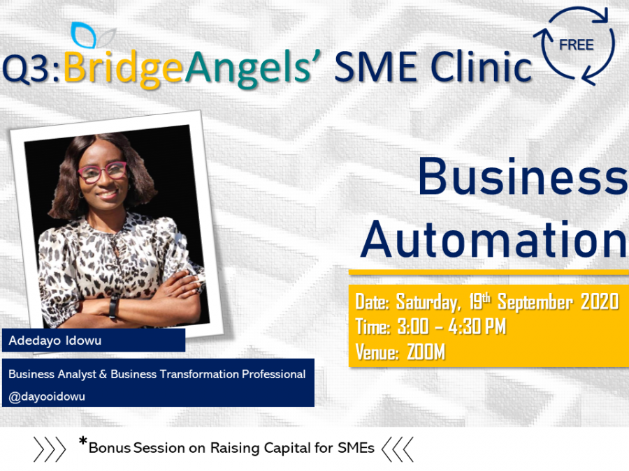 Q3 BridgeAngels SME Clinic Presentation